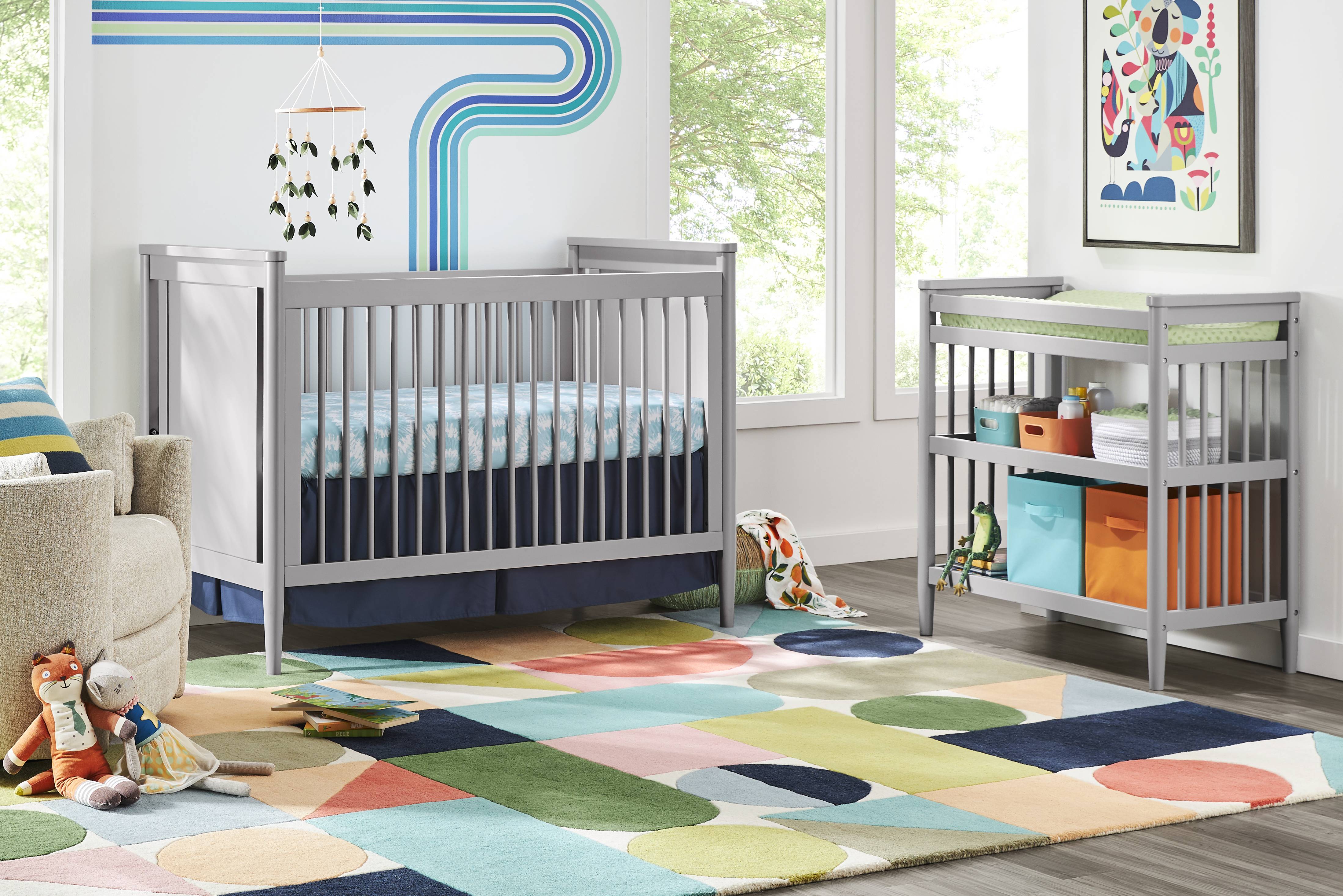 Modern Colors Light Gray Toddler Rail - Thumbnail - Image 2