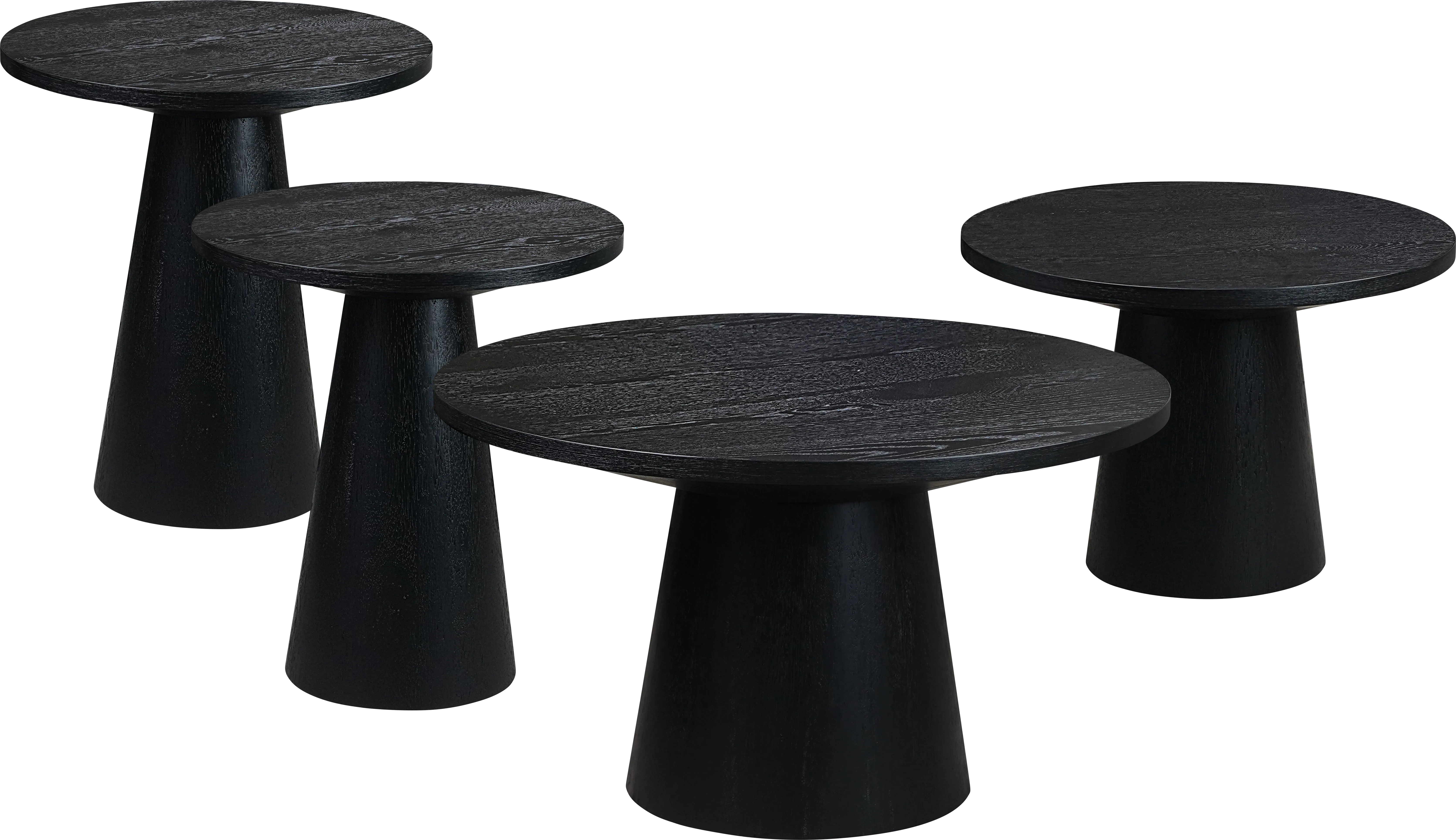 Kendall Black 4 Pc Table Set - Thumbnail - Image 1