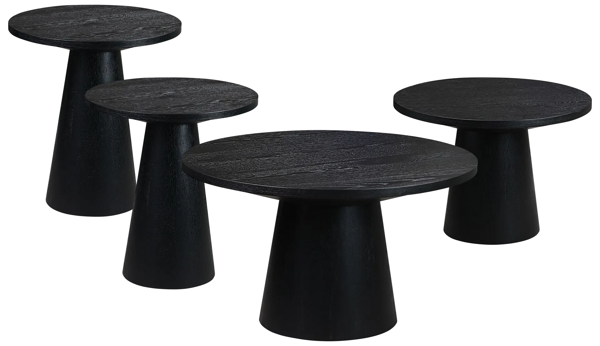 black 4 pc table set