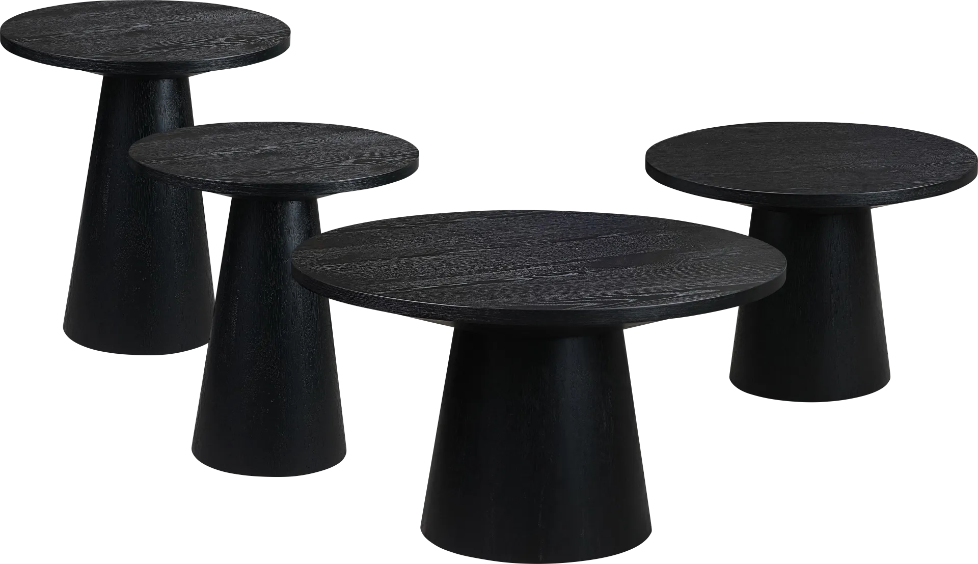Kendall Black 4 Pc Table Set - Image 1