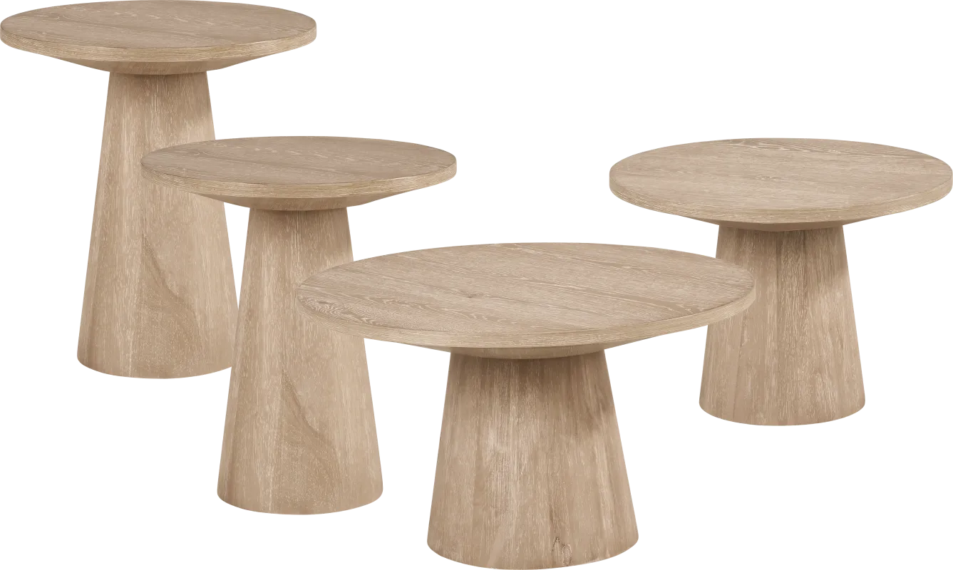 Kendall Natural 4 Pc Table Set