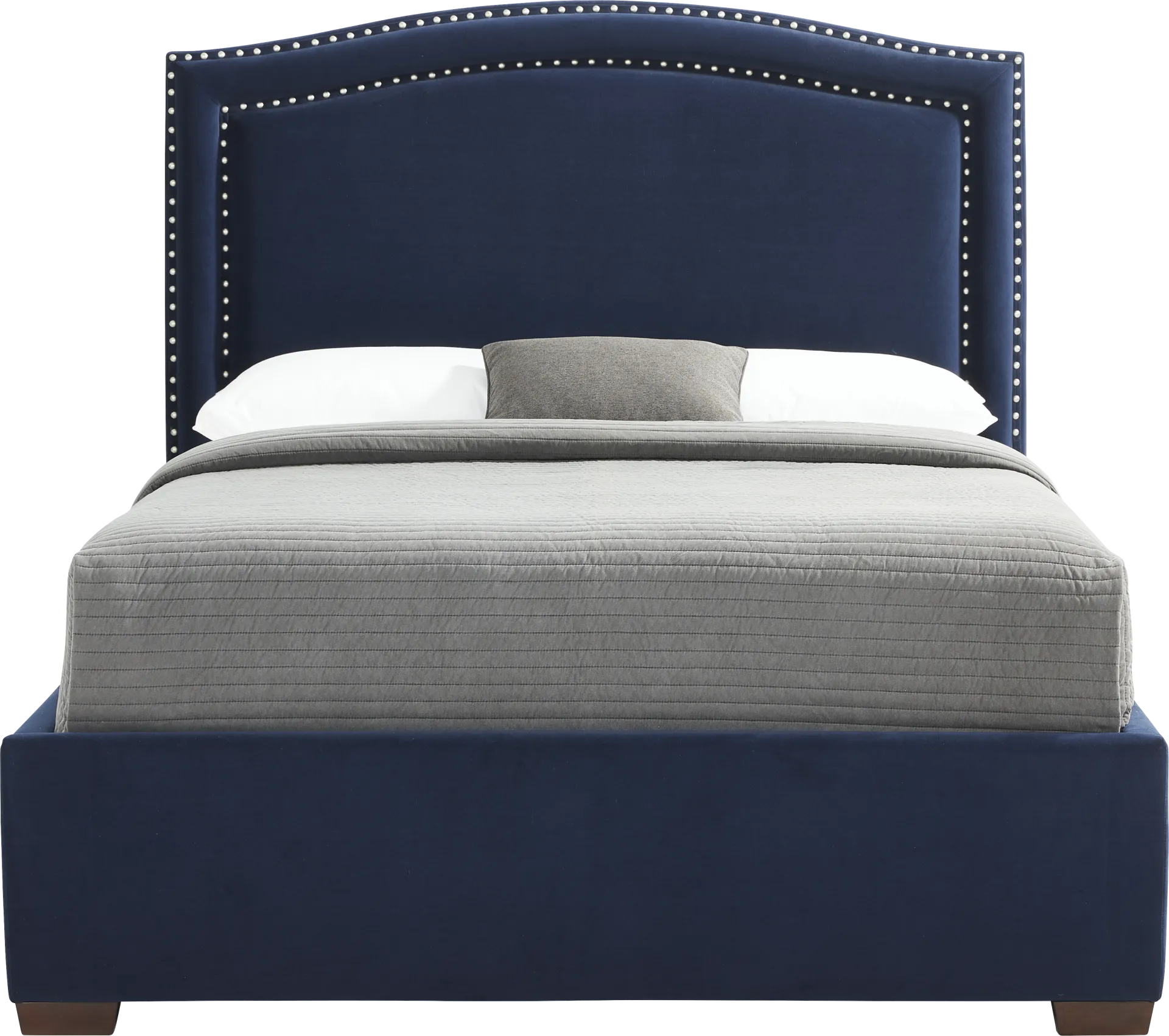 Loden II Blue 3 Pc Queen Upholstered Bed - Image 1