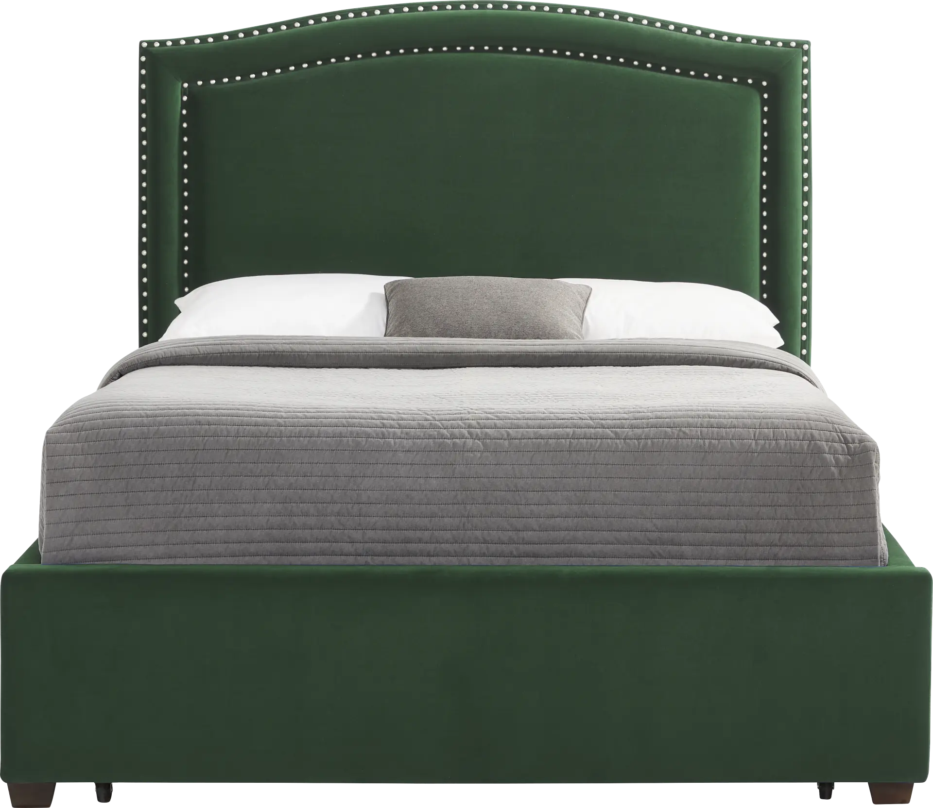Loden II Green 3 Pc King Upholstered Bed