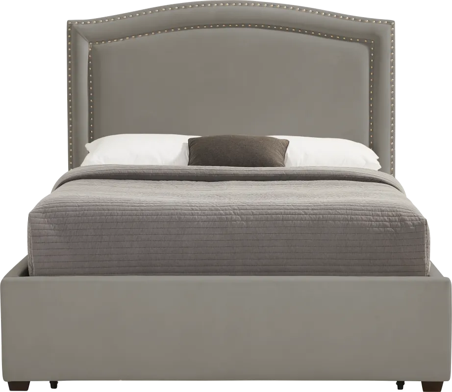 Loden II Dark Gray 3 Pc King Upholstered Bed