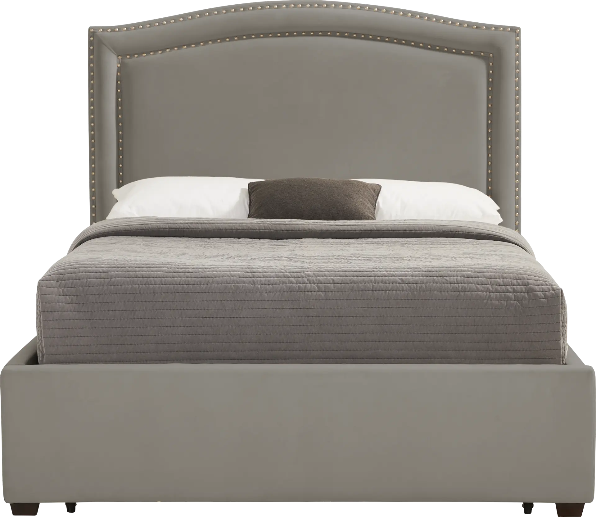Loden II Dark Gray 3 Pc Queen Upholstered Bed