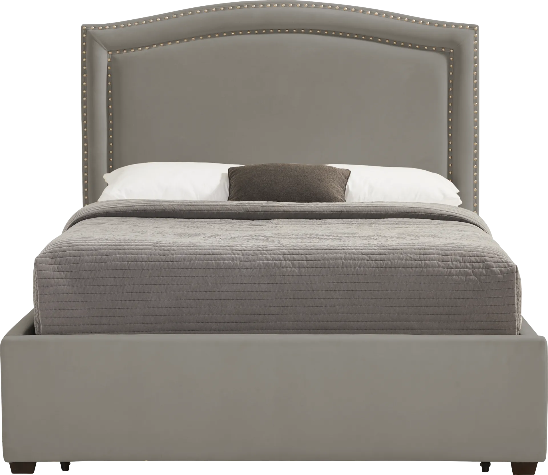 Loden II Dark Gray 3 Pc Queen Upholstered Bed - Image 1