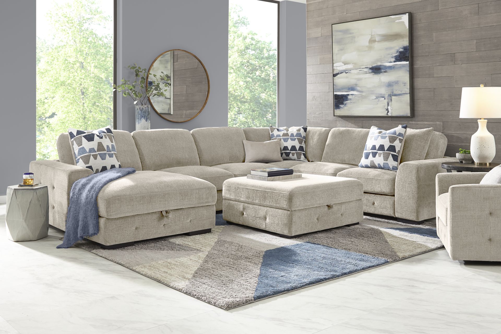 Marcola Sand 4 Pc Sleeper Sectional - Image 2