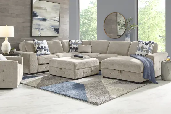 Marcola Sand 4 Pc Sleeper Sectional
