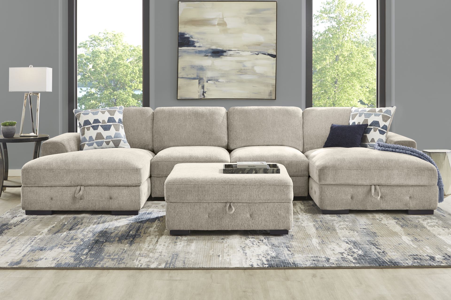 Marcola Sand 3 Pc Sleeper Sectional - Image 2