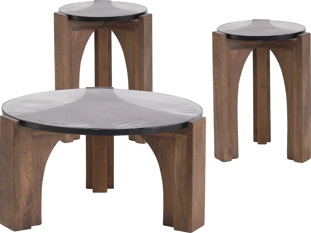 Roval Coffee 3 Pc Table Set