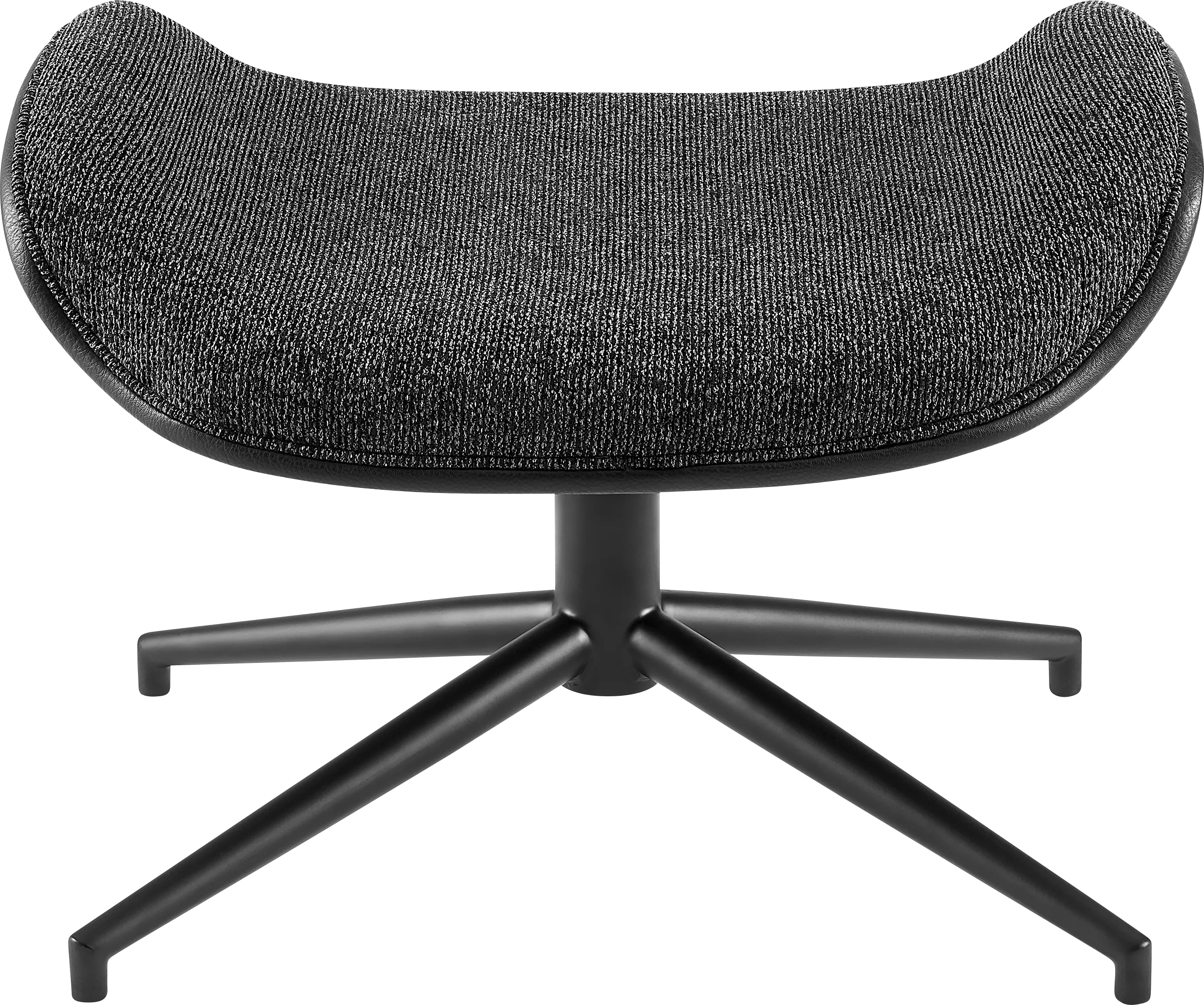 Bridgemart Black Ottoman - Thumbnail - Image 1