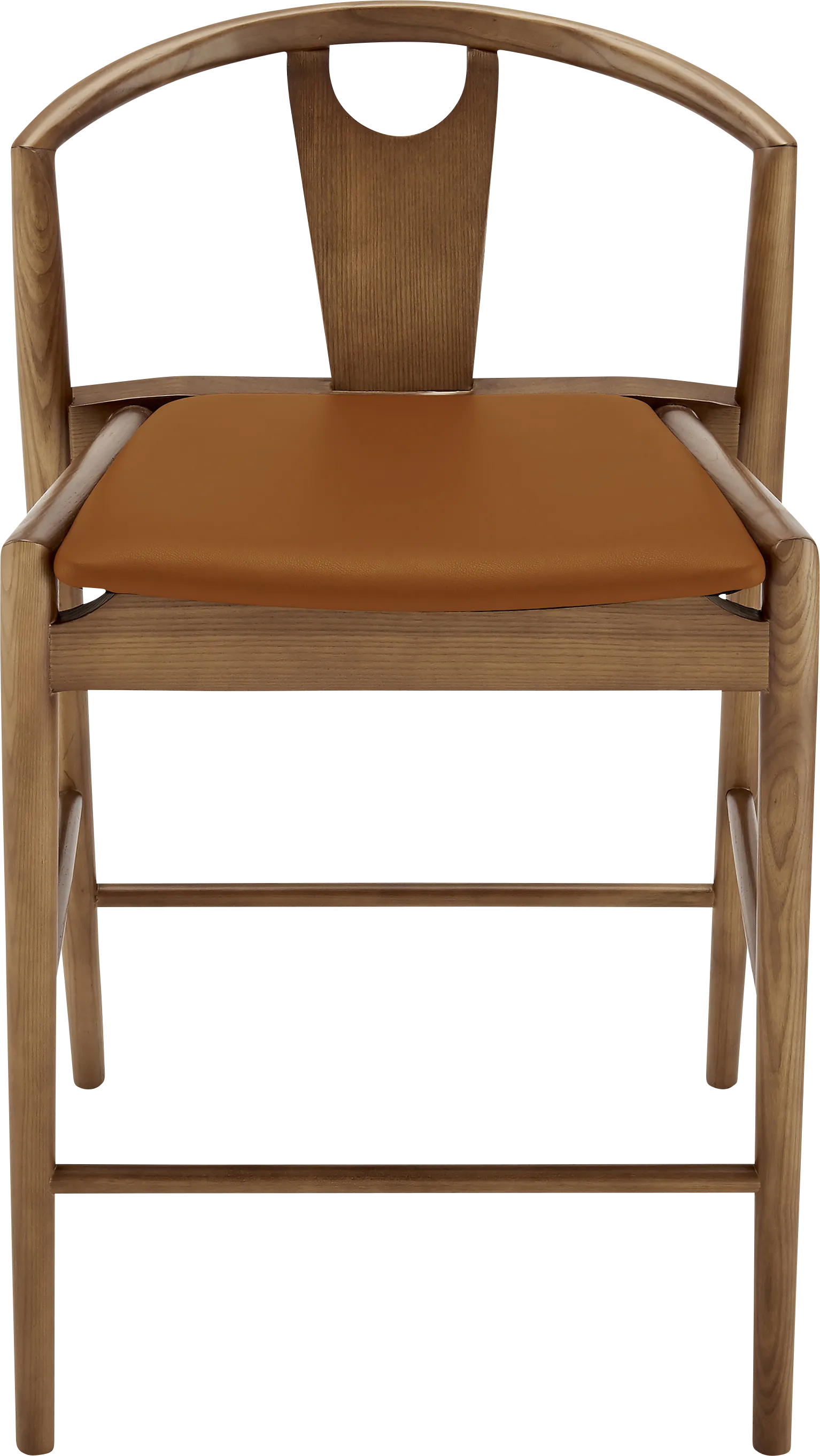 Iduna III Tan and Walnut Counter Height Stool - Thumbnail - Image 1