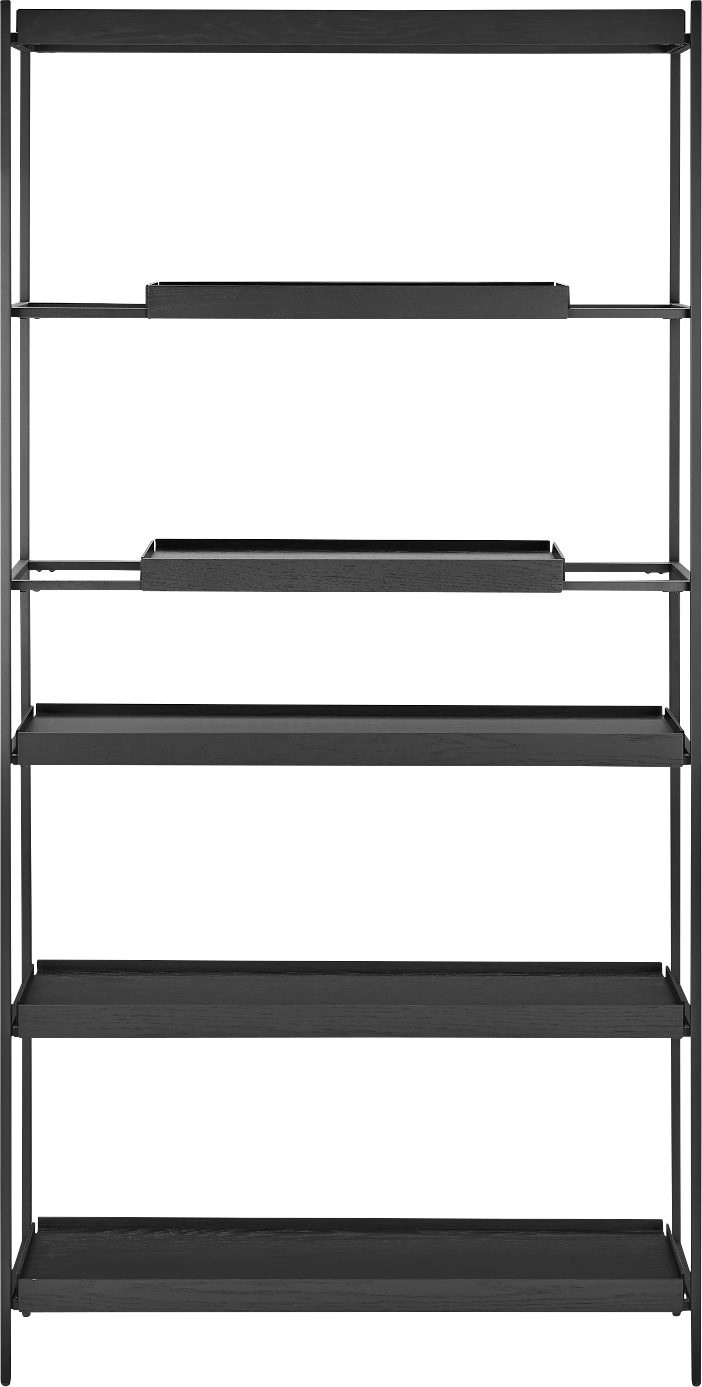 Leopardcast II Black Bookcase - Image 1