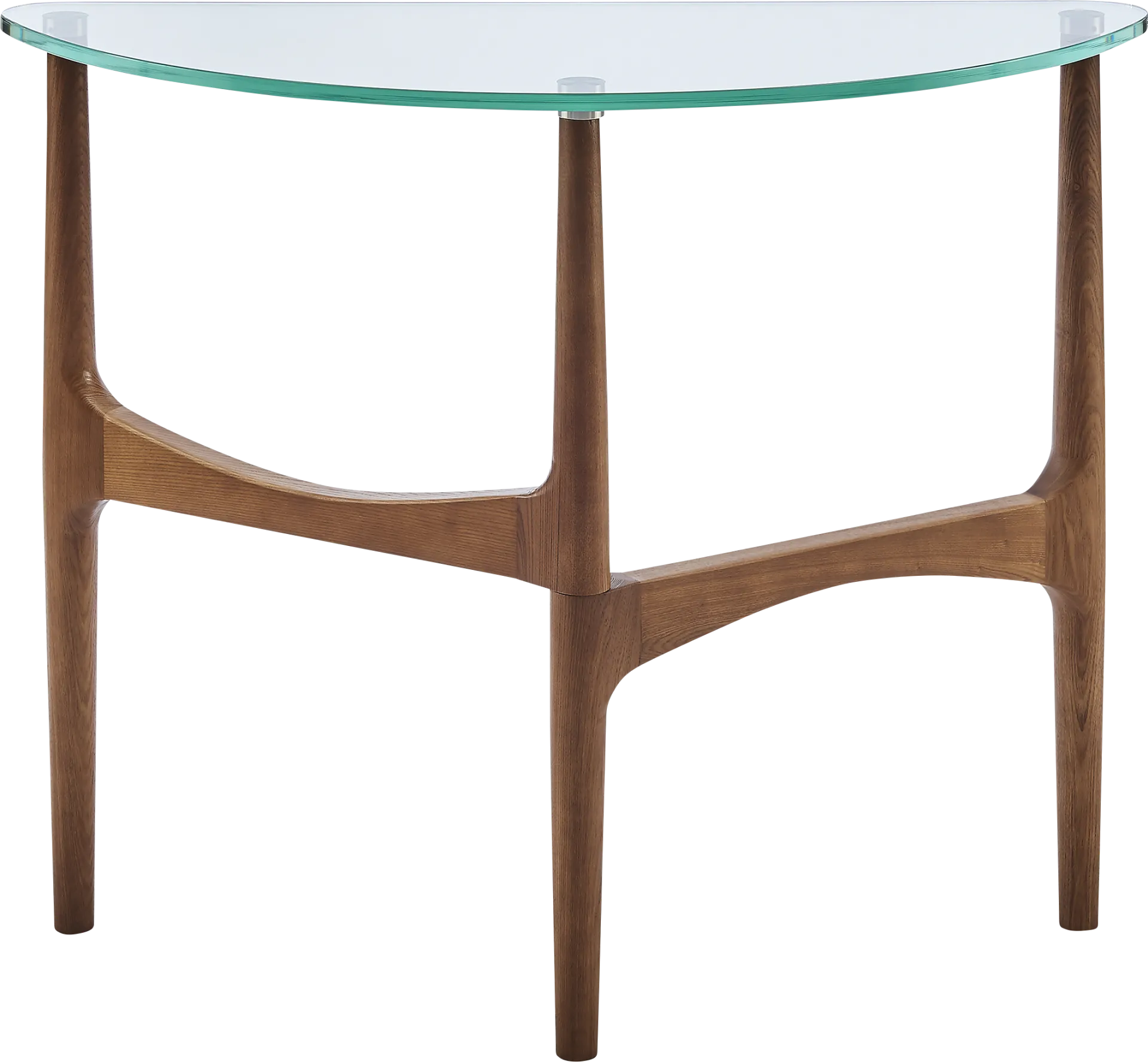 Saunier IV Walnut Console Table - Image 1