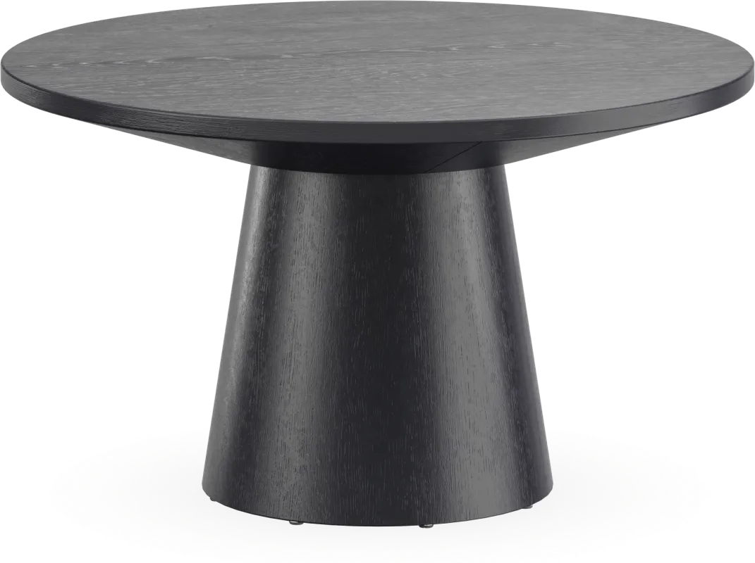 Kendall Black 29" Round Cocktail Table