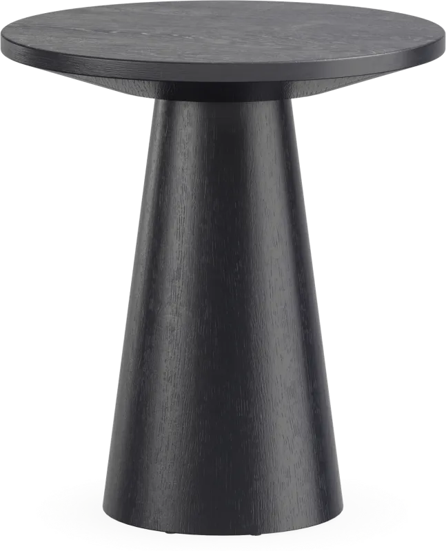Kendall Black Round End Table