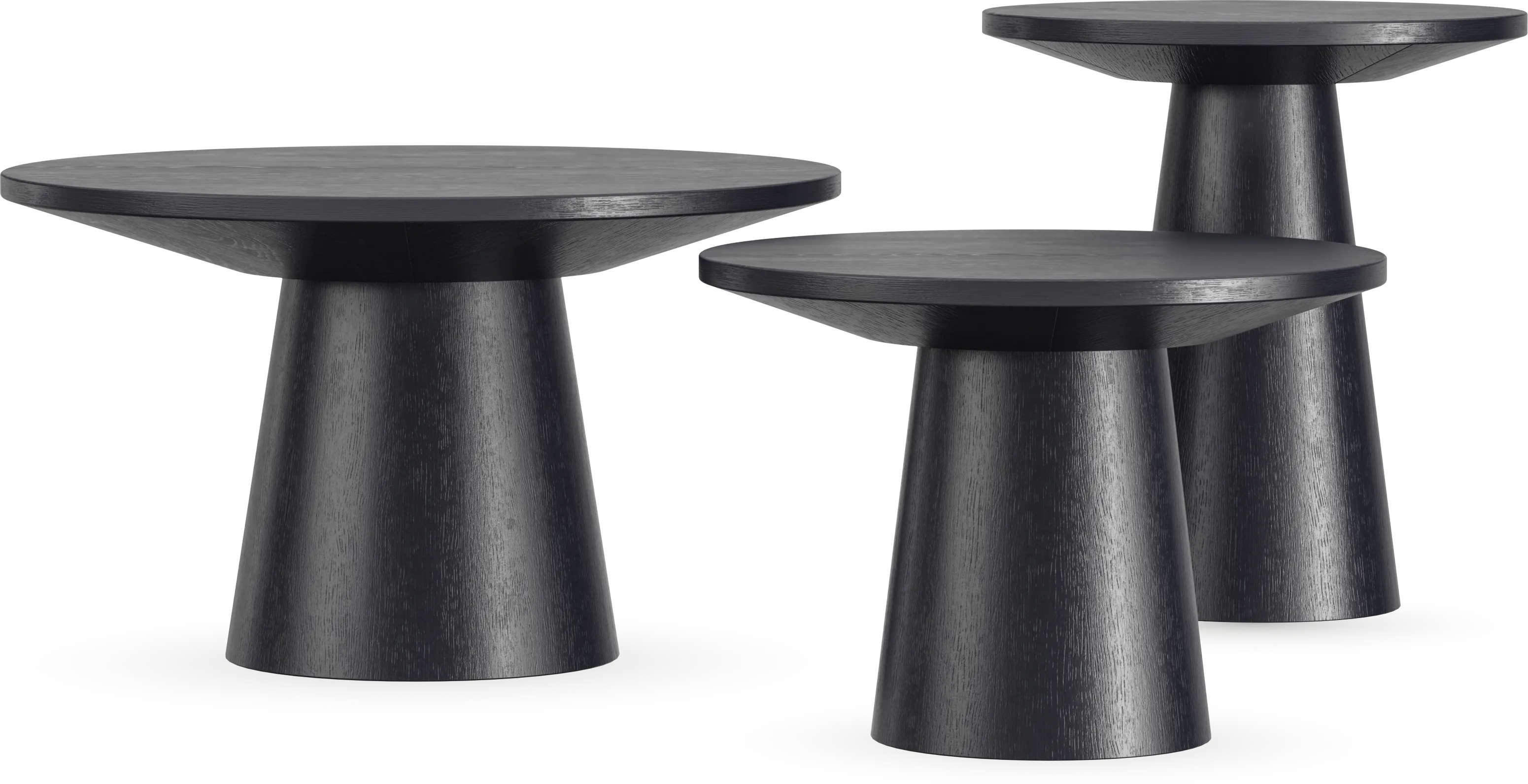 Kendall Black 3 Pc Table Set - Thumbnail - Image 1