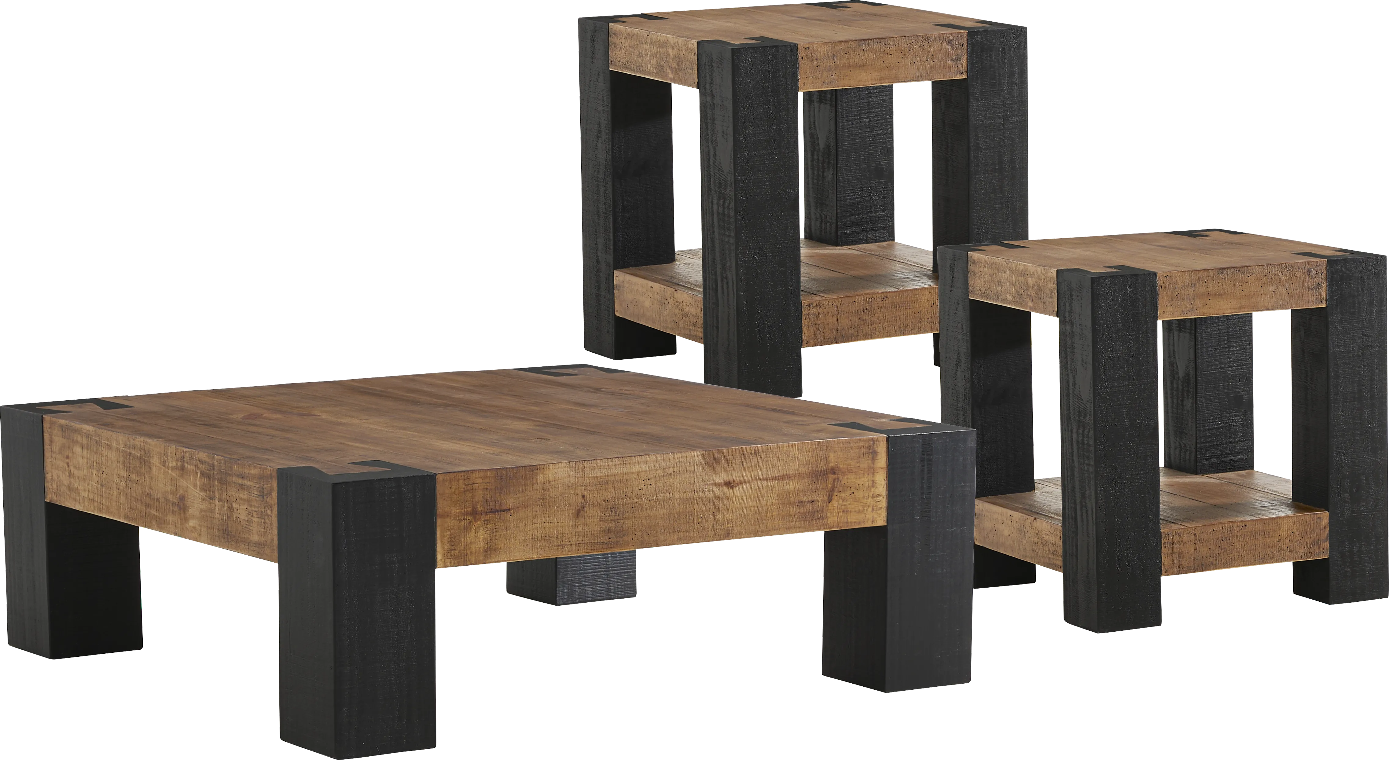Marco Natural 3 Pc Table Set - Thumbnail - Image 1