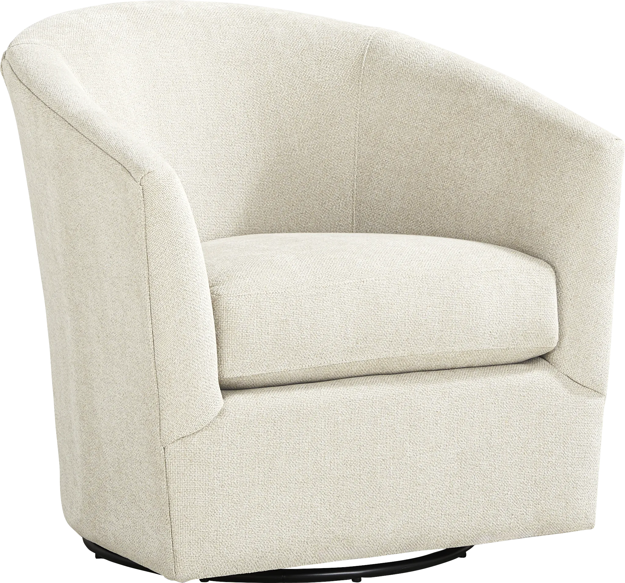 Soho Place Beige Swivel Chair - Thumbnail - Image 1