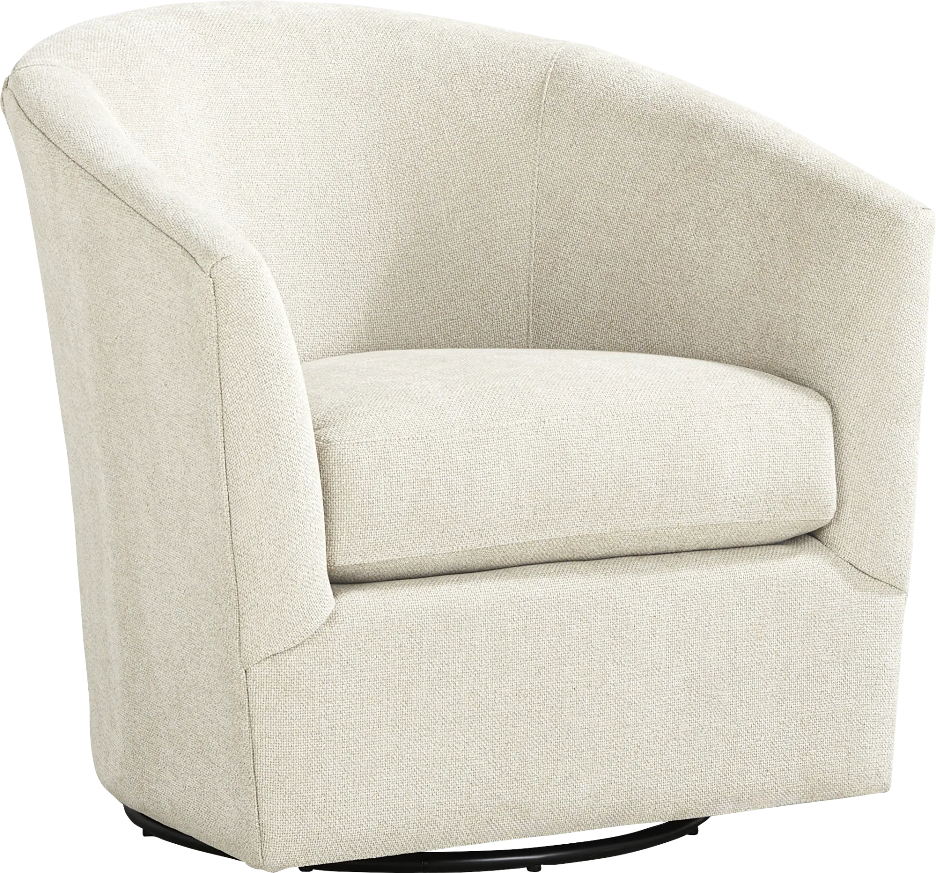 Soho Place Beige Swivel Chair - Image 1