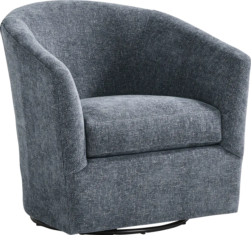 Soho Place Navy Swivel Chair