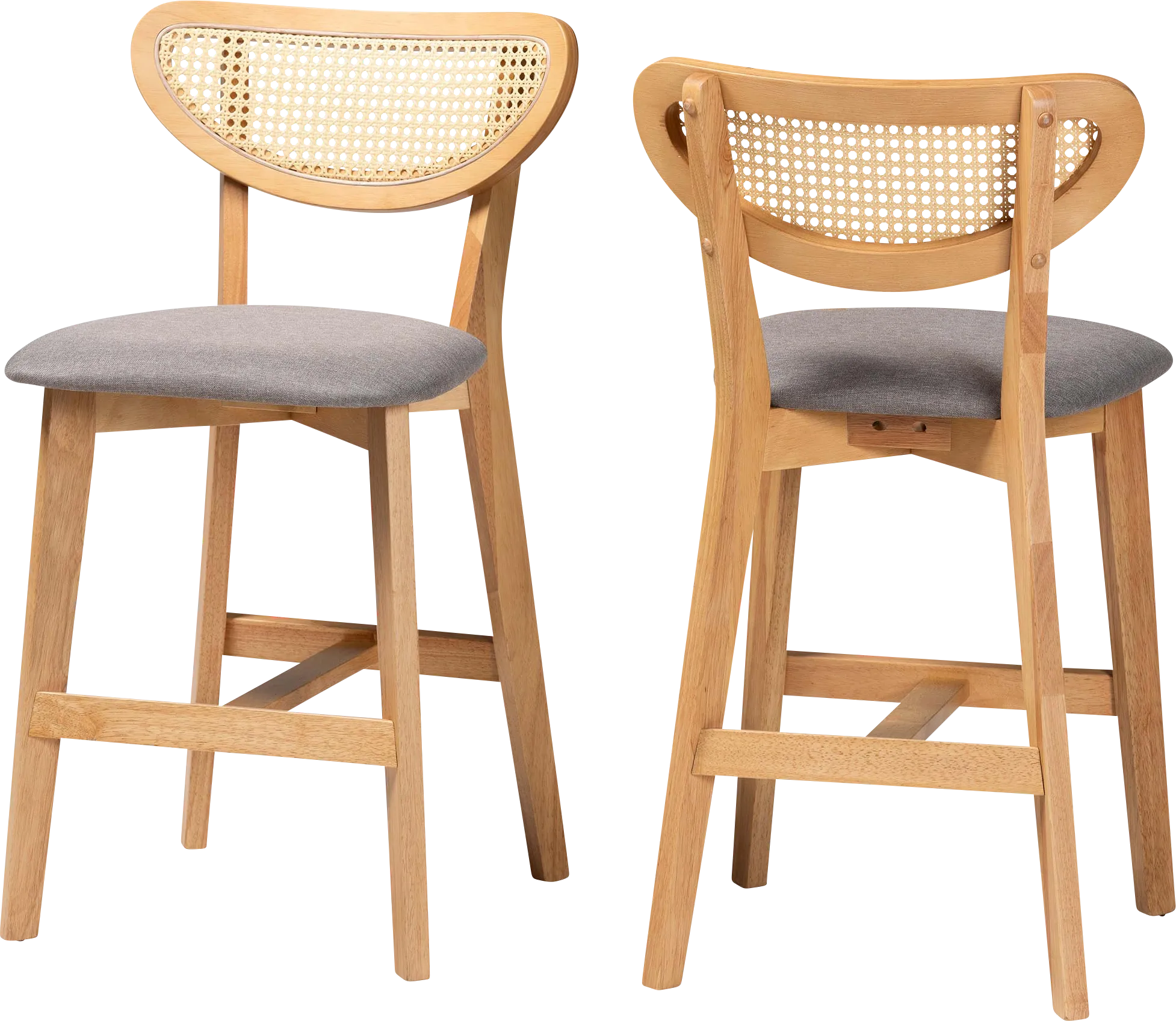 Hartzler Light Brown Counter Stool, Set of 2 - Thumbnail - Image 1