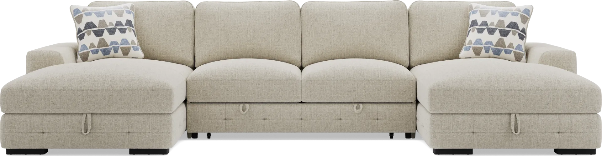 Marcola Sand 3 Pc Sleeper Sectional - Image 1