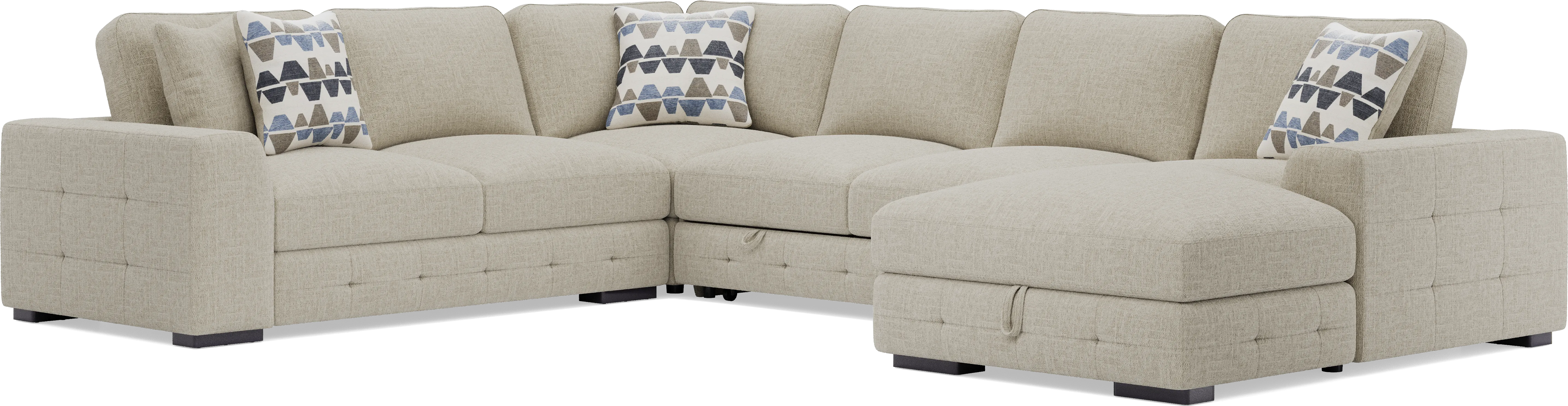 Marcola Sand 4 Pc Sleeper Sectional - Thumbnail - Image 1