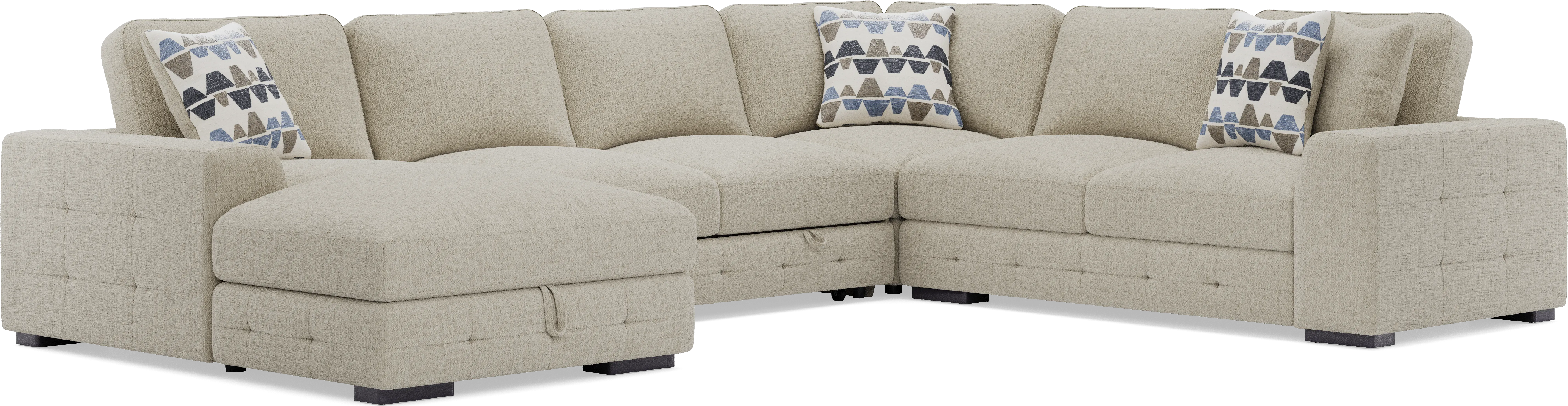 Marcola Sand 4 Pc Sleeper Sectional - Thumbnail - Image 1