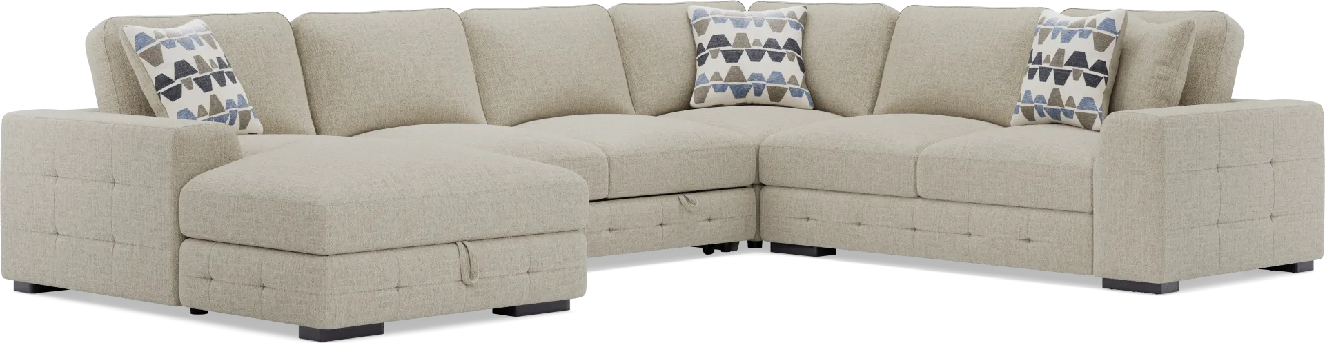 Marcola Sand 4 Pc Sleeper Sectional - Image 1
