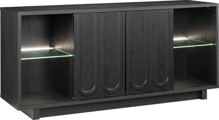 Globecoms Black 70 in. Console