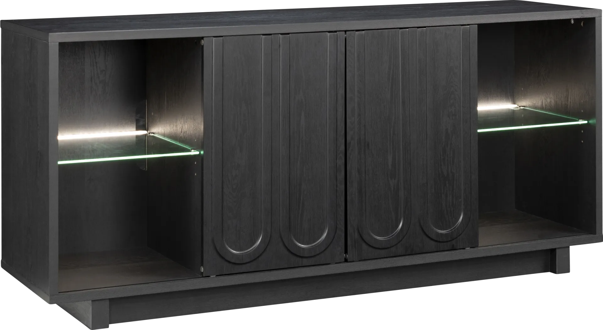 Globecoms Black 70 in. Console - Image 1