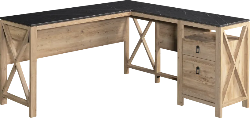 Rootstone Brown L-Desk