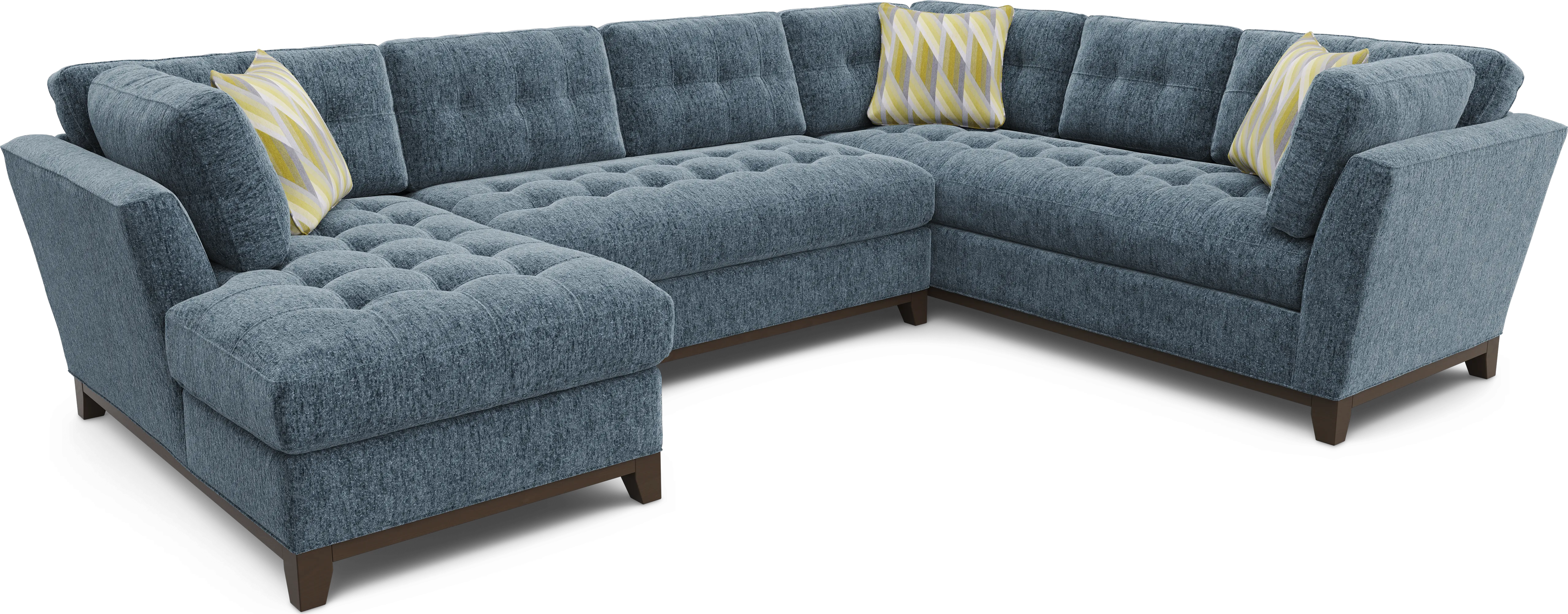 Weston Navy 3 Pc Sectional - Thumbnail - Image 1