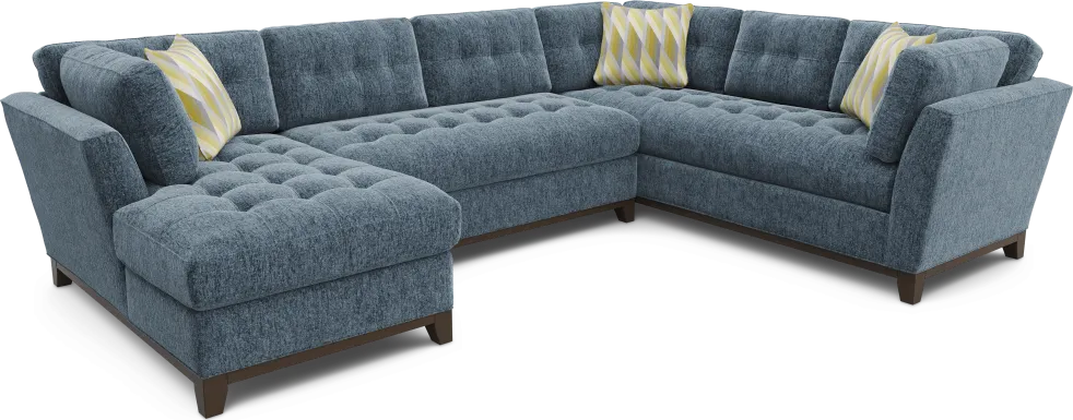 Weston Navy 3 Pc Sectional