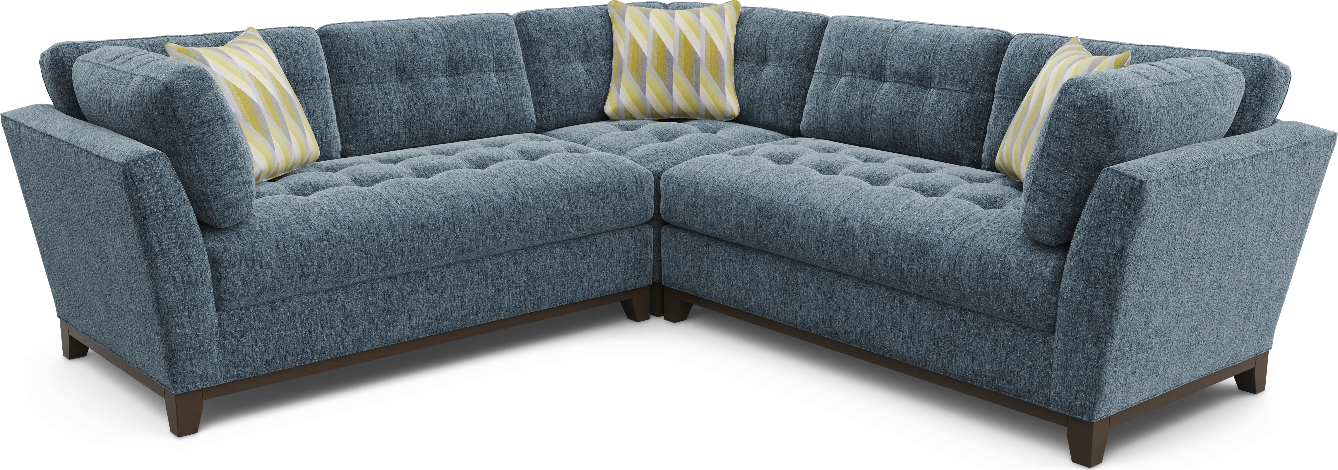 Weston Navy 3 Pc Sectional - Thumbnail - Image 1