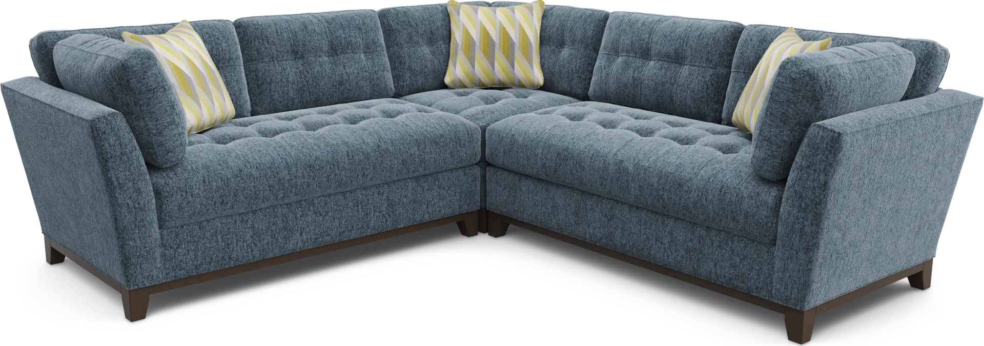 Weston Navy 3 Pc Sectional