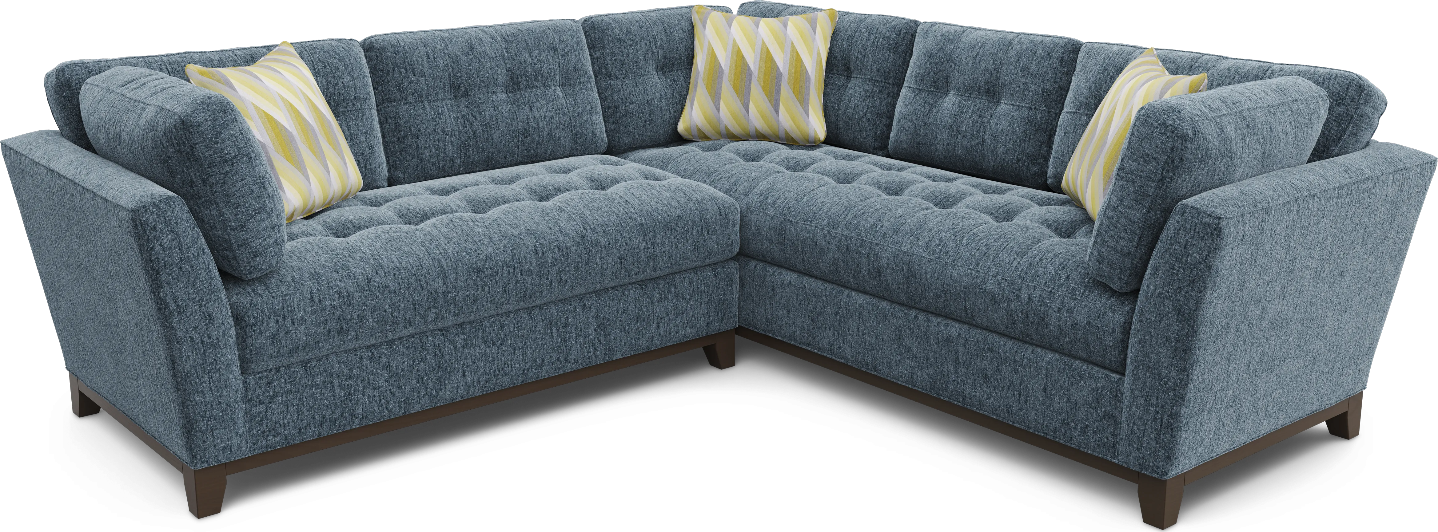 Weston Navy 2 Pc Sectional - Image 1