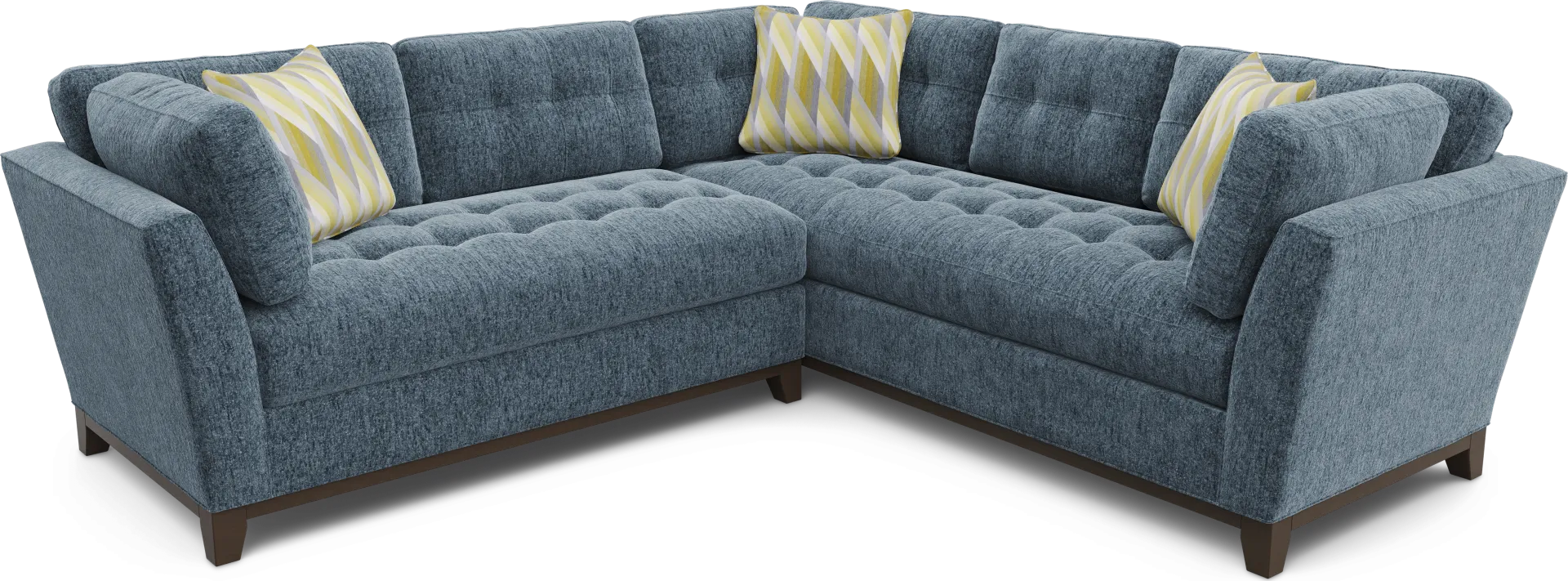 Weston Navy 2 Pc Sectional - Image 1