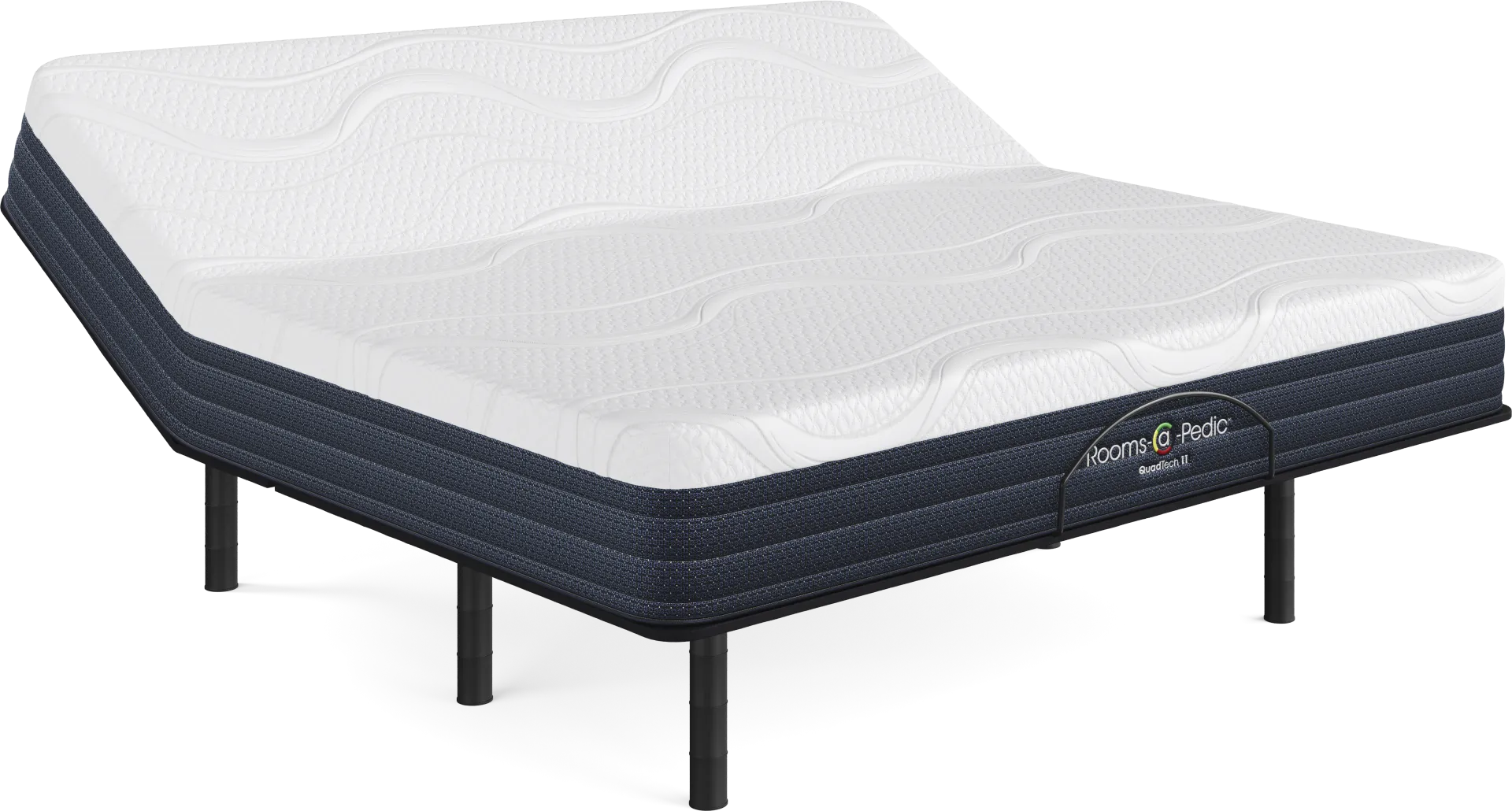 Rooms-a-Pedic QuadTech 11 King Mattress with Head Up Only Base - Image 1