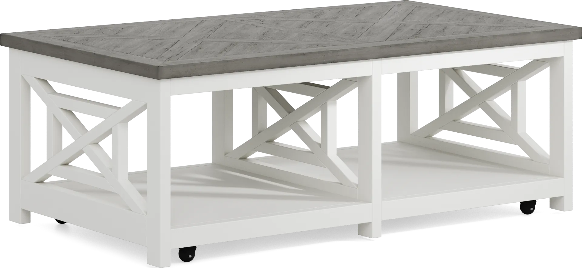 Danusa White Cocktail Table - Image 1