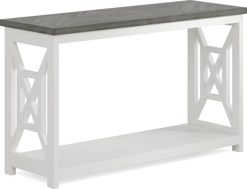 Danusa White Sofa Table