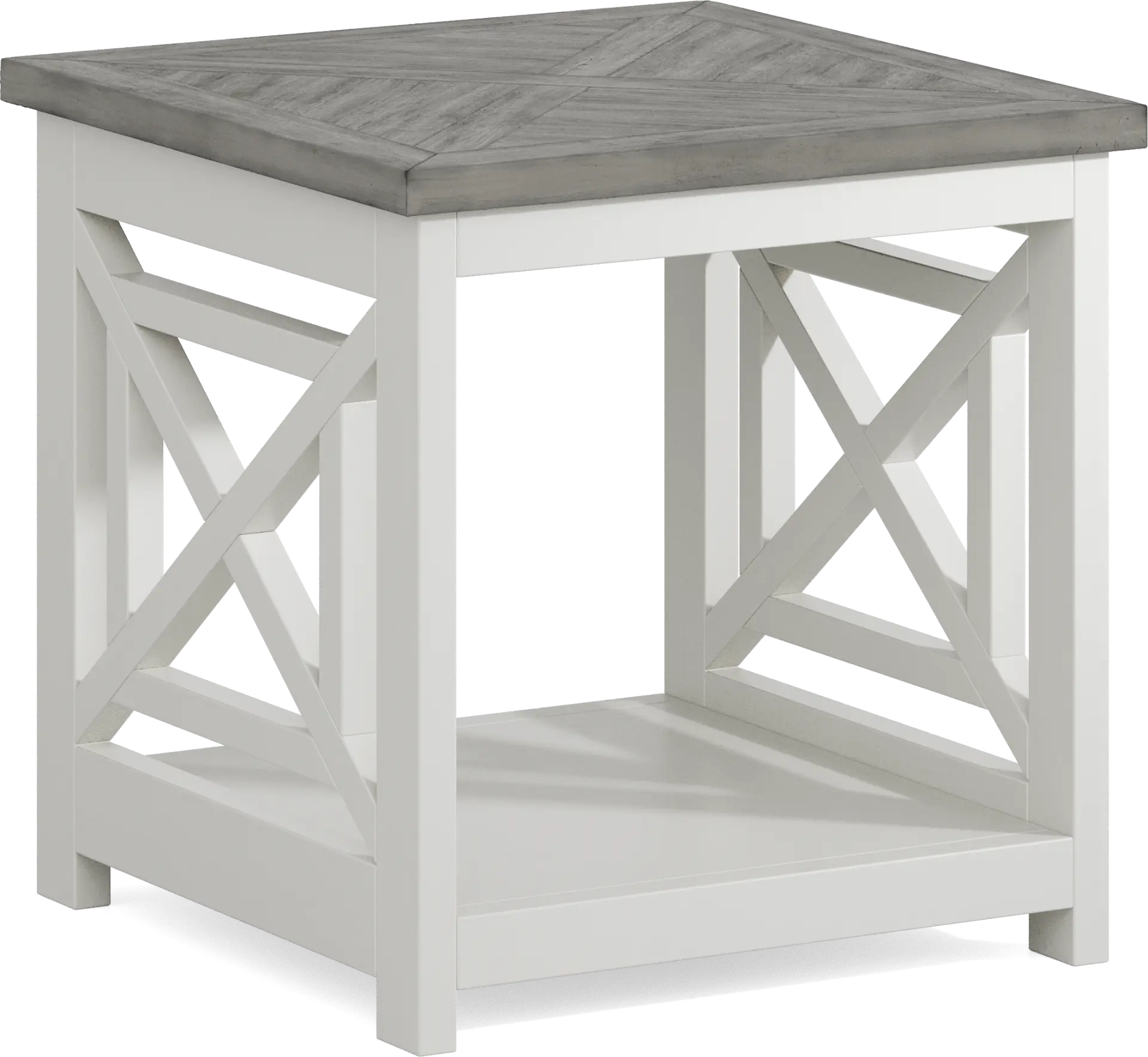 Danusa White End Table