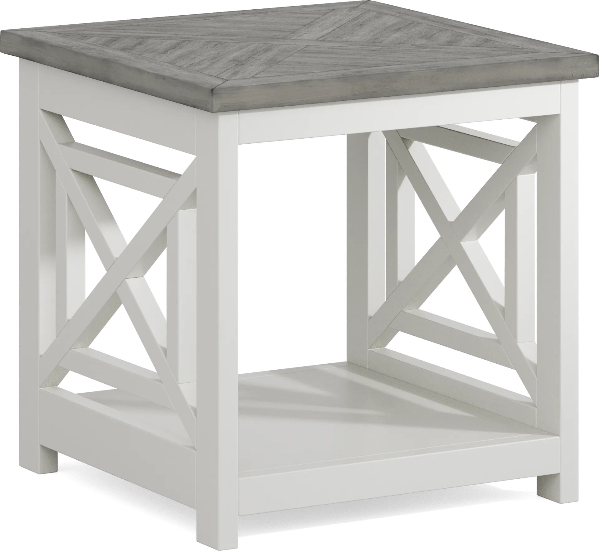 Danusa White End Table - Image 1