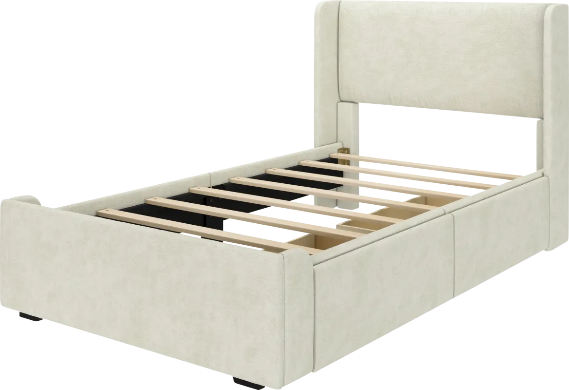 Kids Evosa I Cream Twin Bed