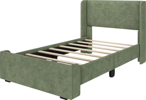 Kids Haso Green Twin Bed