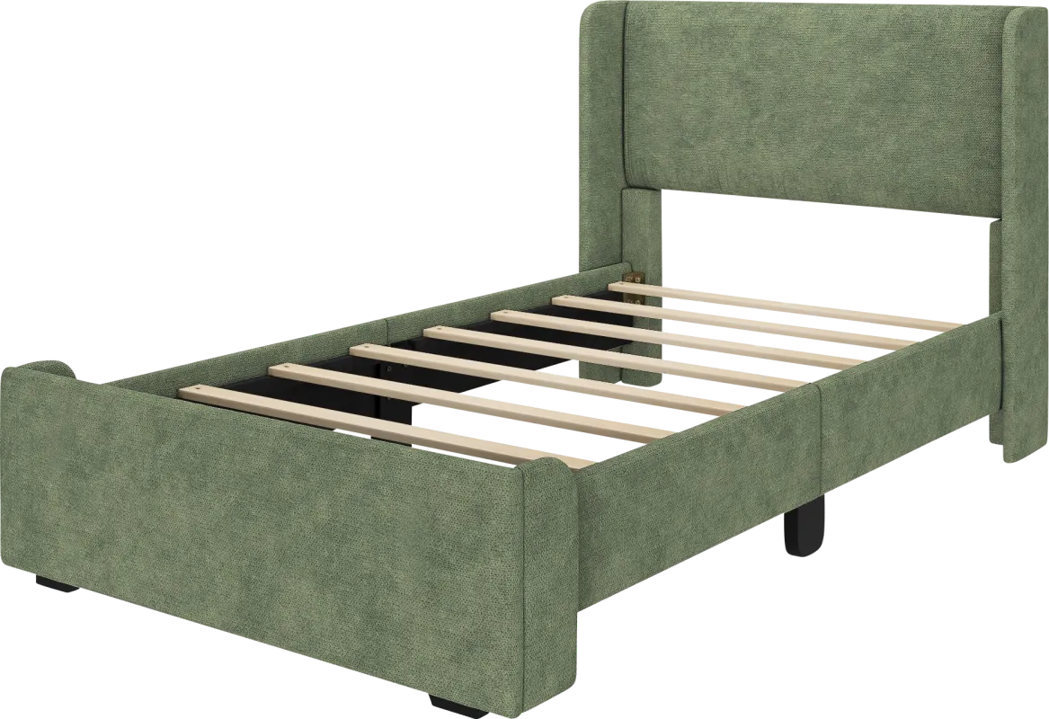 Kids Haso Green Twin Bed