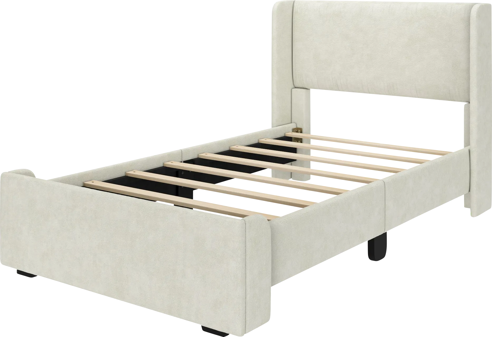 Kids Haso Cream Twin Bed - Thumbnail - Image 1