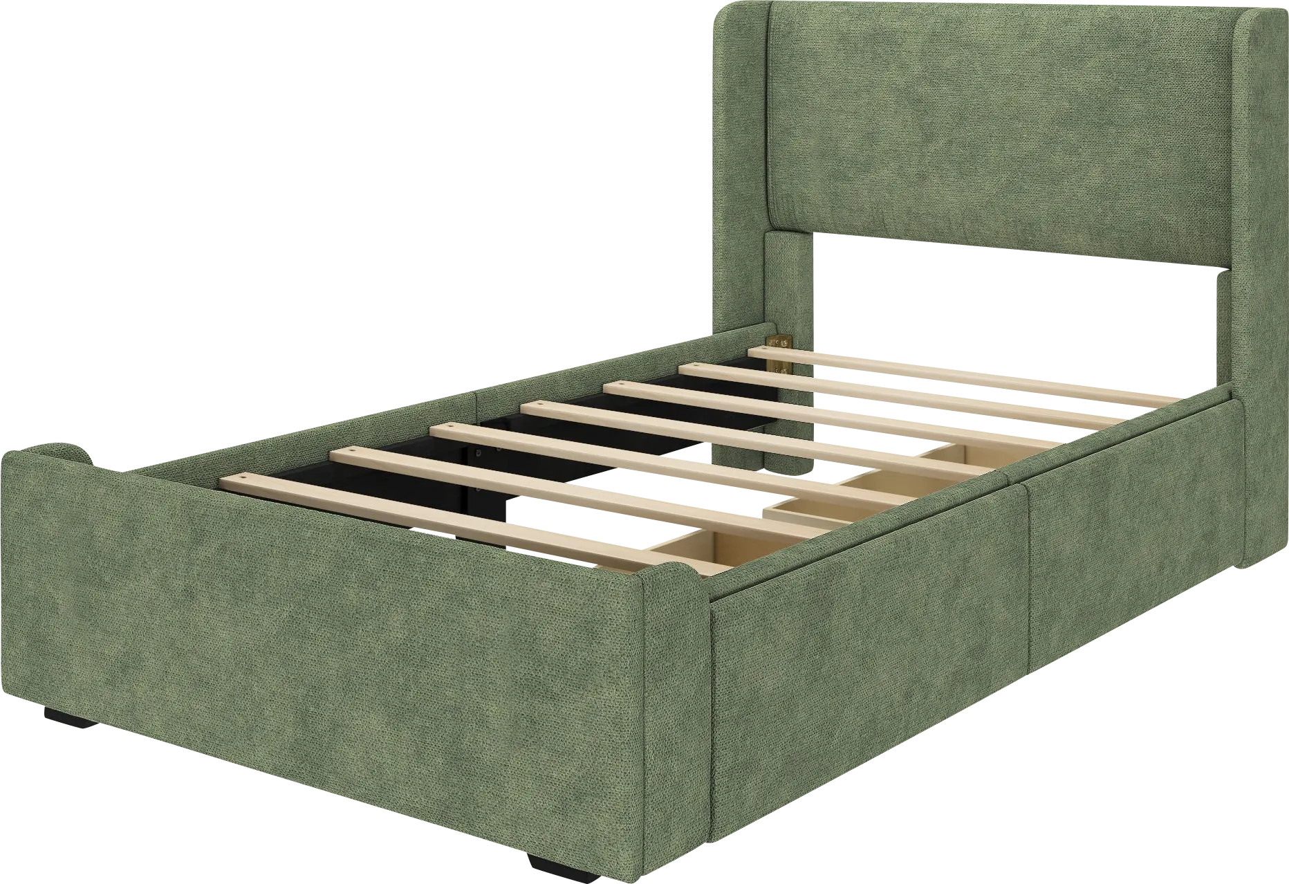 Kids Evosa I Green Twin Bed - Thumbnail - Image 1