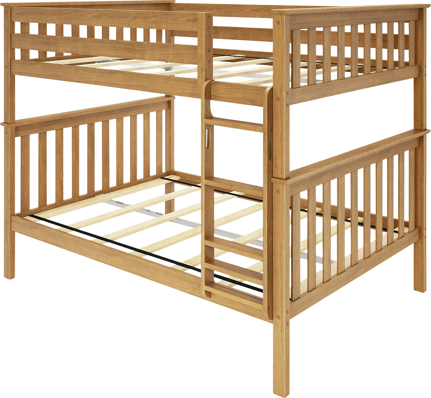 Kids Lilose III Pecan Full/Full Bunk Bed - Thumbnail - Image 1